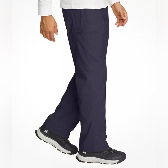Eddie Bauer Rainier Waterproof Tech Pants in Navy 36x32 - Picture 2 of 5